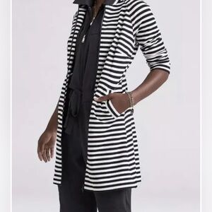 Cabi Spring 2021 #5851 Byline Jacket Black White $184 MSRP Small S